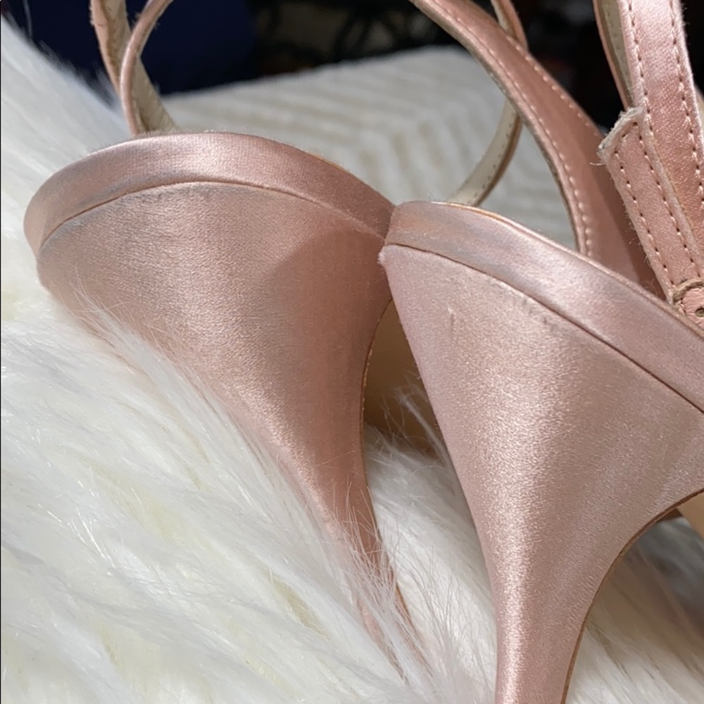American Glamour Badgley Mischka Pink Heels Size 7 - Picture 12 of 13